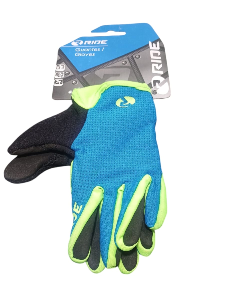 Guantes Dedos Largos de Niño azul / verde 5-6 años2