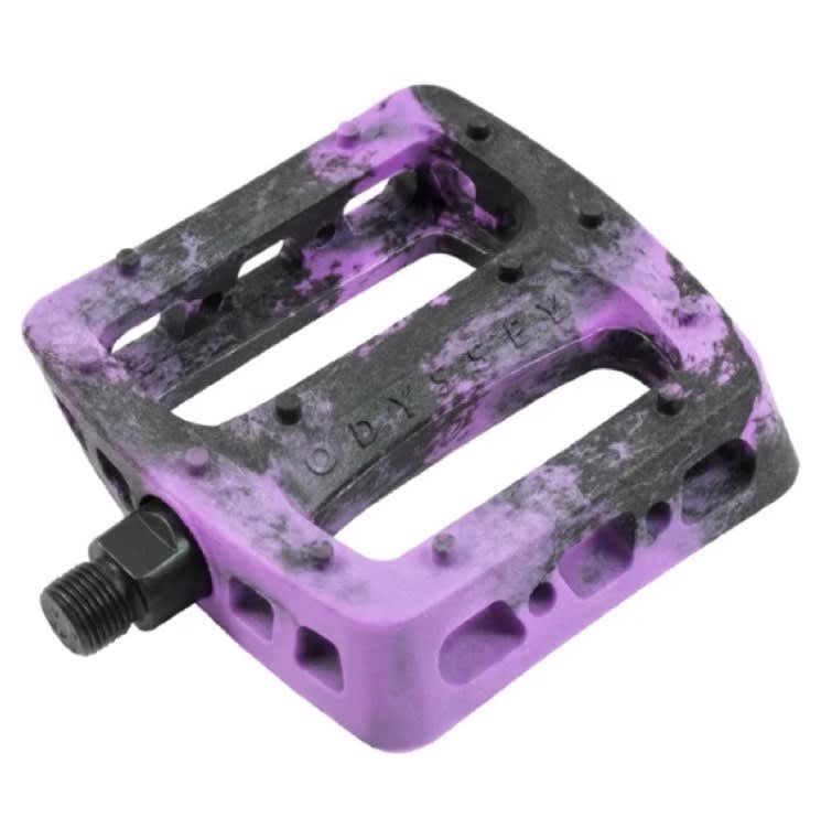 Pedales BMX Odyssey Twisted Pro Negro Morado Swirl1