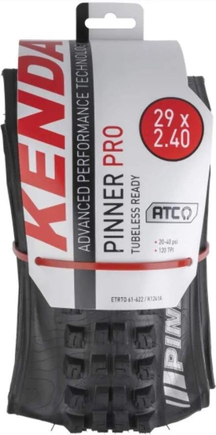 NEUMÁTICO KENDA KEVLAR 29 X 2.4 PINNER PRO 120 TPI 20 - 40 PSI1