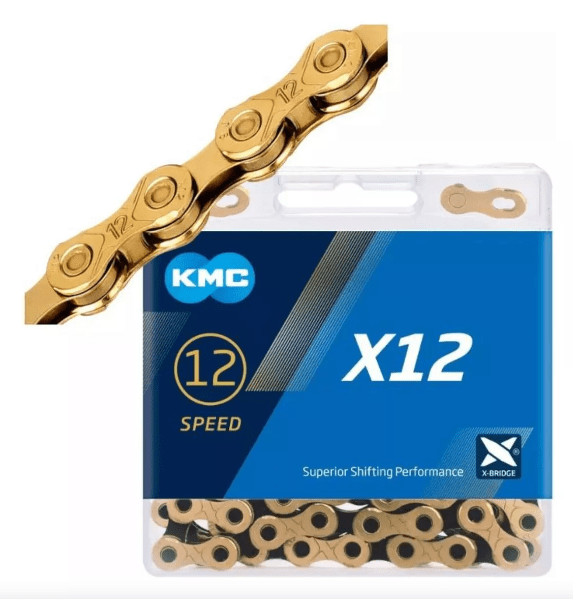 Cadena KMC X12 -12V Dorada- 126 Links2