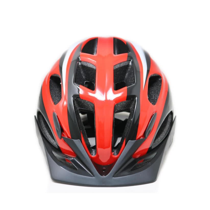 CASCO RADICAL MOUNTAIN MTB CON LUZ ROJO NEGRO L 58 - 59 CM1
