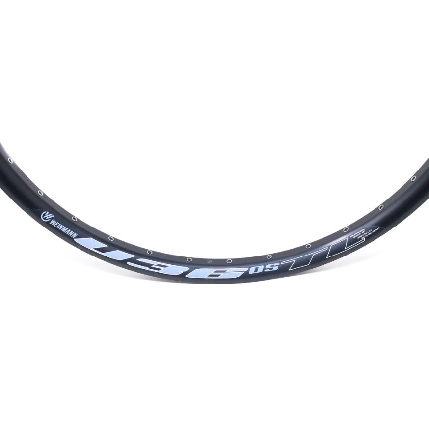 Llanta Weinmann U36 TL 27.5 Asimétrica Ojetillos 32H Presta Negro4