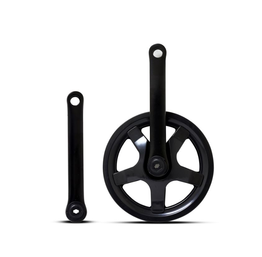 Volante China Eje Cuadrado 36T 152mm Acero Negro1