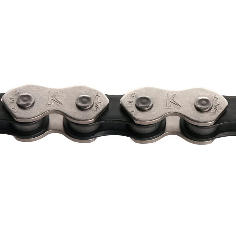 Cadena KMC 1V K710 BMX 1/2 x 1/8 - 112L Negra cromada3