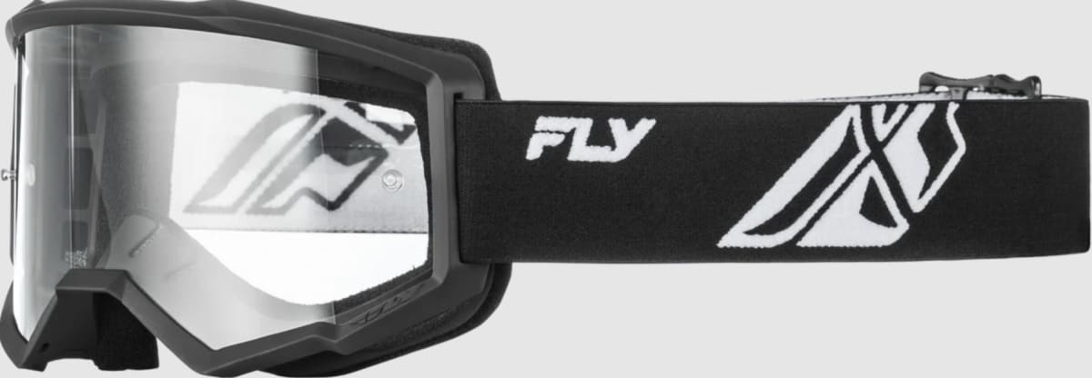 FOCUS GOGGLE BLACK/WHITE W/ CLEAR LENS1