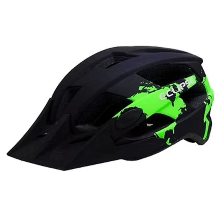 CASCO MTB ECLIPSE MOD-ENDURO NEGRO-VERDE L1