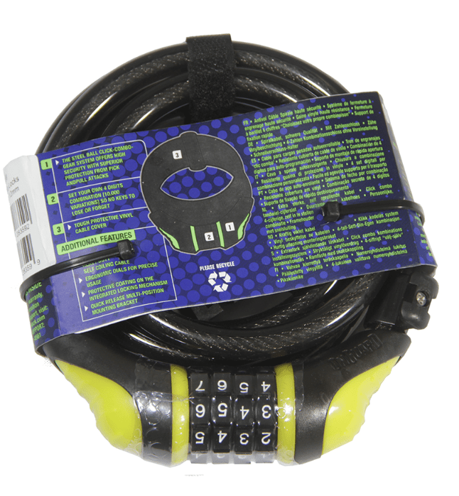 Candado ONGUARD 180cm x 12mm Amarilla3