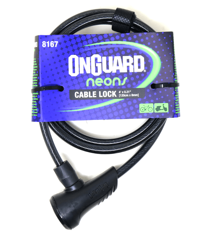 Candado ONGUARD 120cm x 8mm Negro2