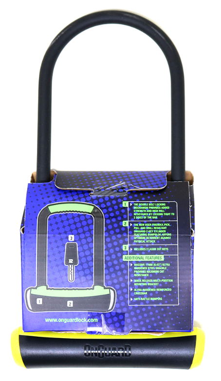 Candado ONGUARD 115mm x 292mm Amarillo3