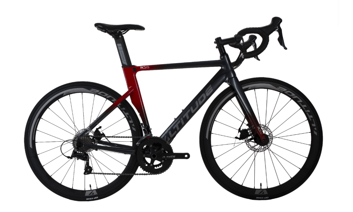Bicicleta RUTA Altitude R30 Gris/Rojo1