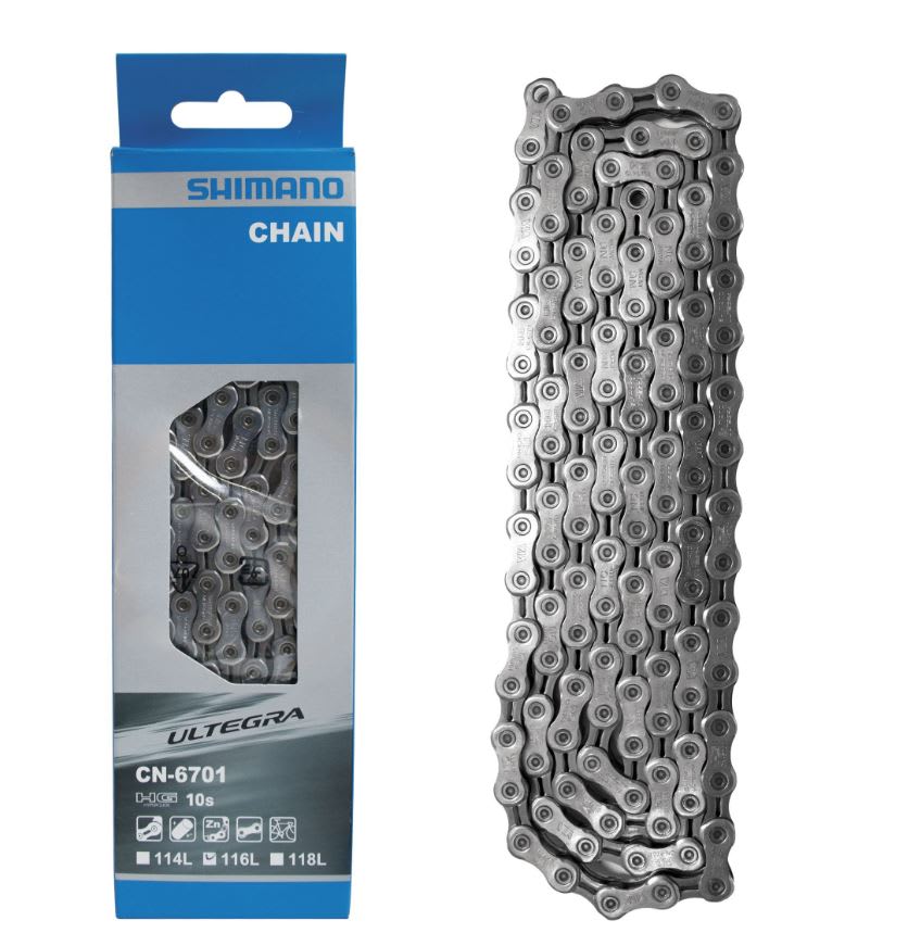 Cadena Shimano Ultegra Cn-6701 10V. (116L) W/O END PIN, W/AMPULE TYPE CONNECT PIN X11