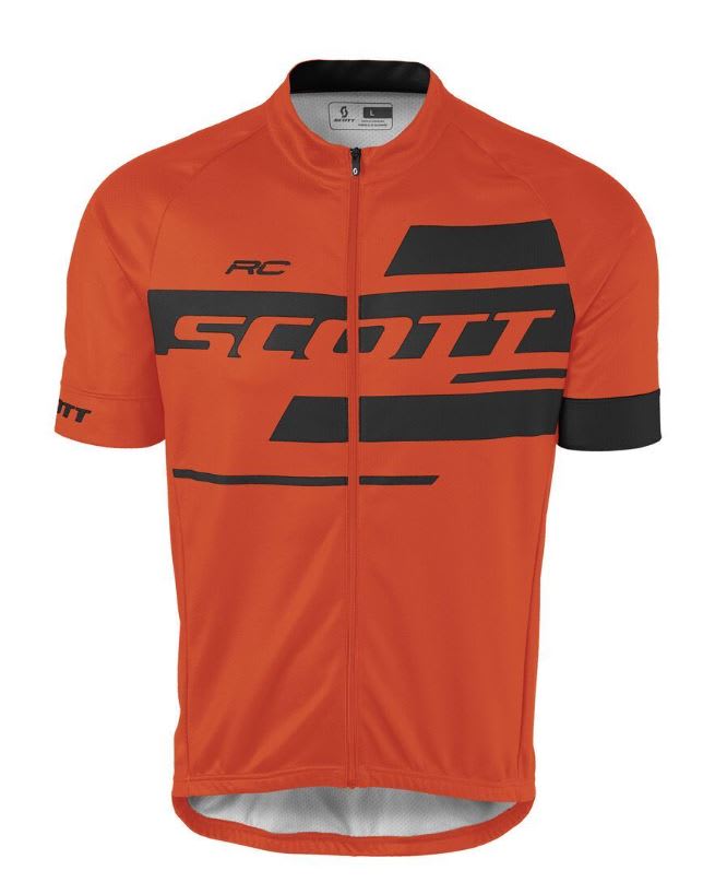 Camiseta Scott RC Team 10 S/L, naranja mandarina/negro1
