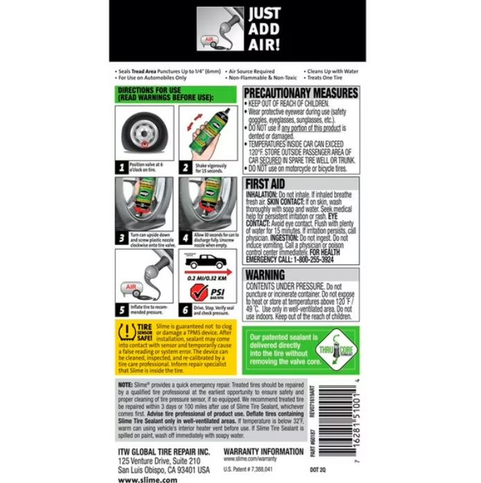 Sellador de Emergencia para Neumáticos 510 gr2