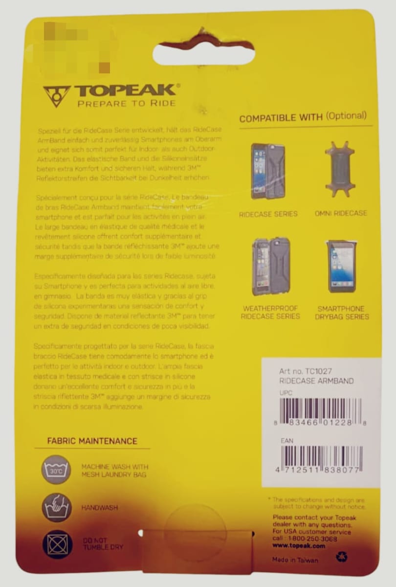 Soporte Topeak Banda Abrazadera Brazo Porta Celular4