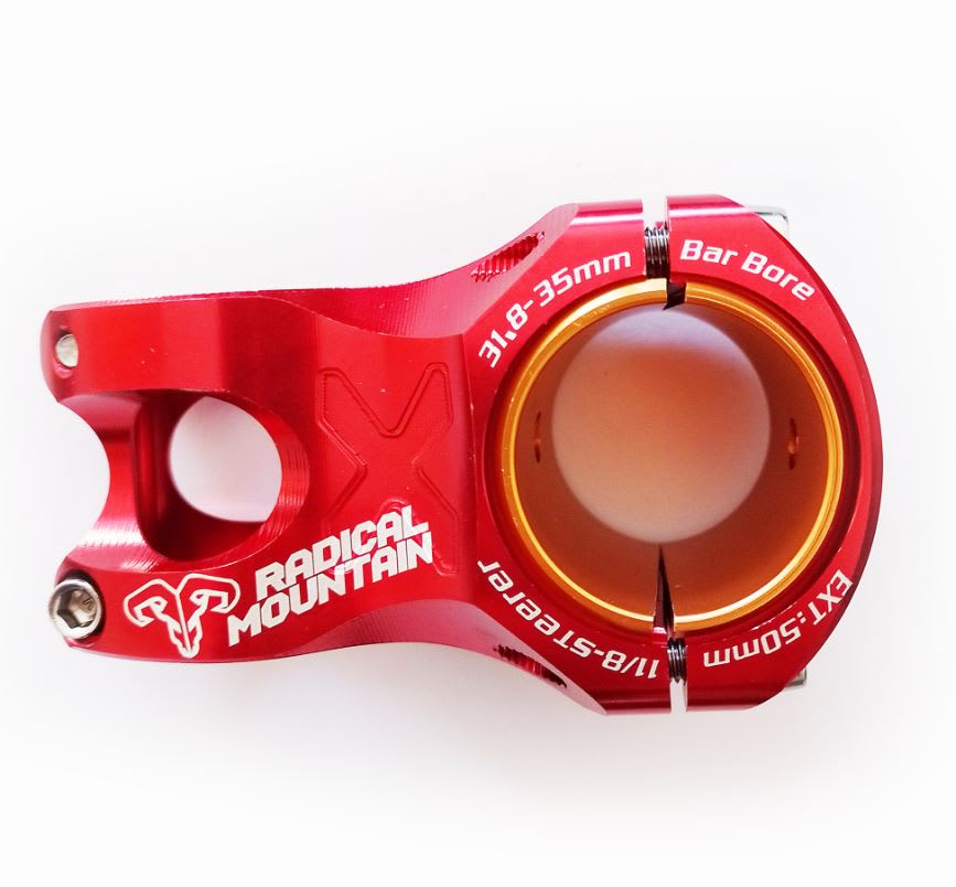 Stem Radical Mountain Tee 35/31.8x50mm Rojo1