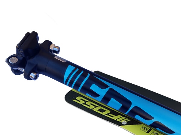 Tubo de sillín FOSS 27.2mm Negro / Celeste1