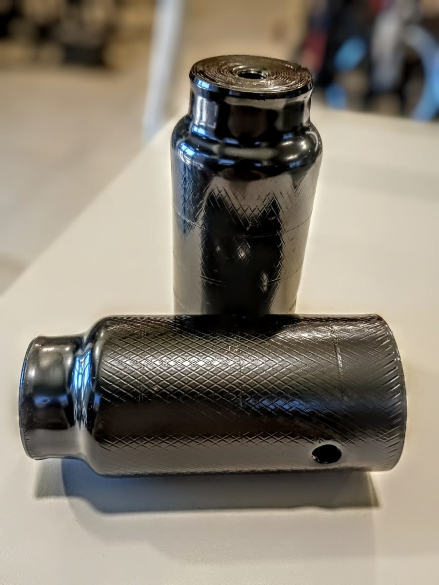 PEDALINES ALUMINIO NEGRO 110MM X 3,8