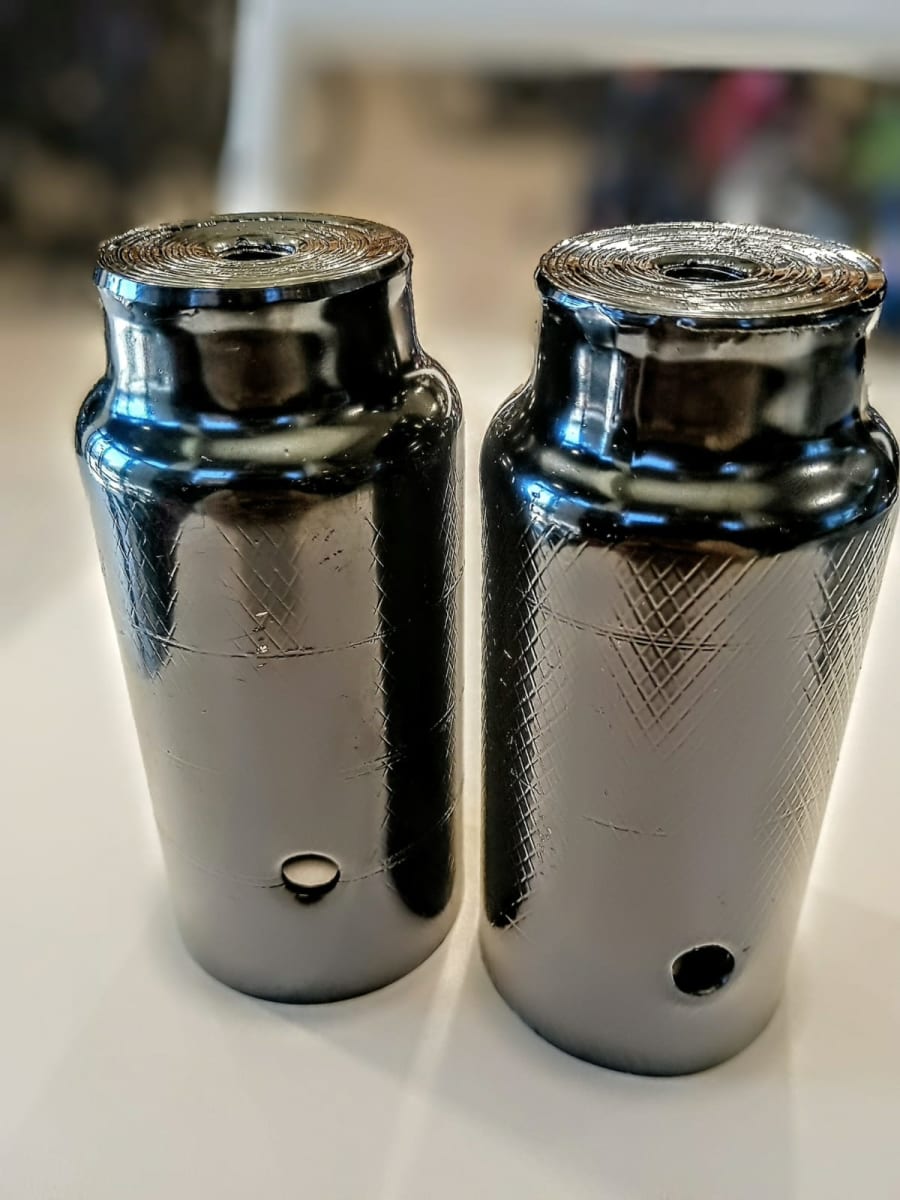 PEDALINES ALUMINIO NEGRO 110MM X 3,8