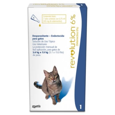 Revolution gato pipeta 2.5 a 7.5 KG