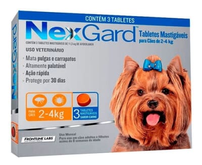 Nexgard  11,3mg  3 tabletas  2-4 kg.1