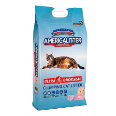 Arena sanitaria americalitter talco de bebé 15KG.