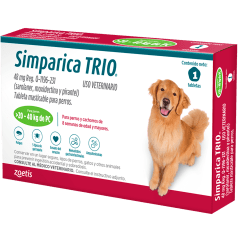 Simparica Trio 3 Comprimidos 20 – 40 KG.
