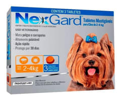 Nexgard  11,3mg  3 tabletas  2-4 kg.