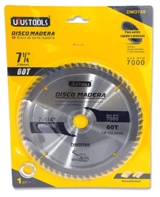 DISCO MADERA 7 1/4