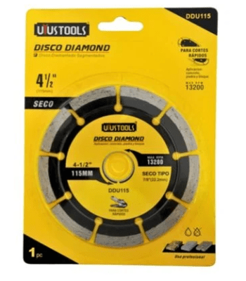 DISCO DIAMOND SEGMENTADO 4 1/2' (SECO)