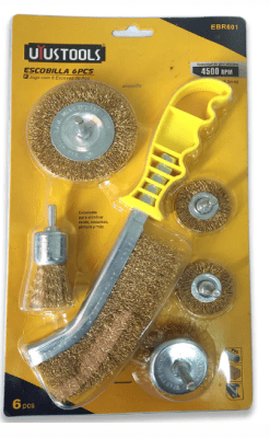 JUEGO DE 6 PCS ESCOBILLA REDONDA