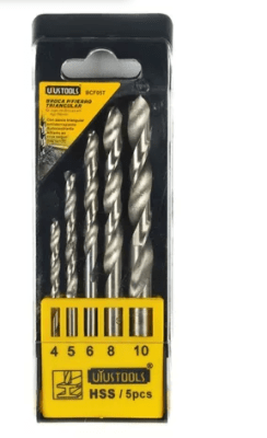 SET 5 PIEZAS BETENSH BROCAS FIERRO METAL HIERRO 4 A 10 MM TALADRO1