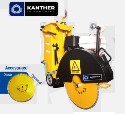 Cortadora KANTHER motor HONDA GX 390 + DISCO DE 16''