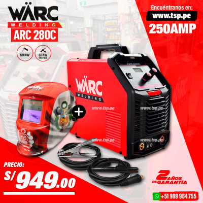 SOLDADORA INVERTER 250AMP WARC ARC280C3