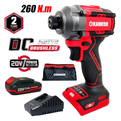 Atornillador De Impacto 20v 260nm Brushless Rankor
