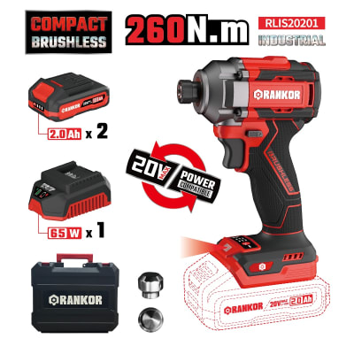 Atornillador De Impacto 20v 260nm Brushless Rankor