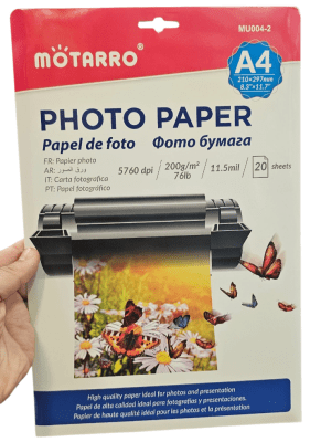 Papel Fotografico 200grs brillante 20hojas PREMIUM