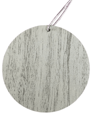 Esfera Madera Plana 6cm NAVIDAD