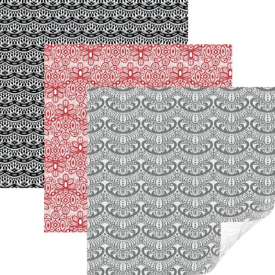 Vinilo removible con diseño premium de Cricut, 30.5X30.5, 6 hojas COLECCIÓN Decadence