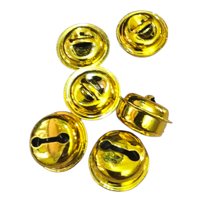 CASCABELES METALICOS DORADOS VARIOS TAMAÑOS