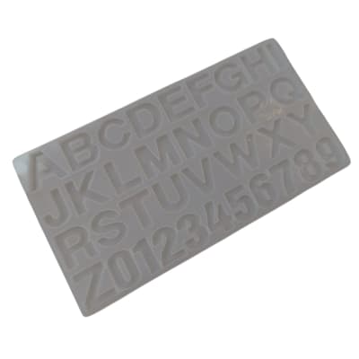 Molde De Silicona Letras 3d Para Resina Y Manualidades. Traslucido