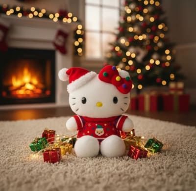 Peluche sanrio hello kitty edición especial navidad 22cm 2023