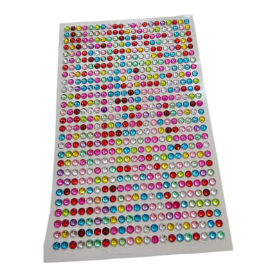 Sticker Acrilico Adhesivo Forma de Diamante Multicolor