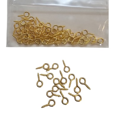 Mini Ganchos De Tornillo 5x10mm 66unidades