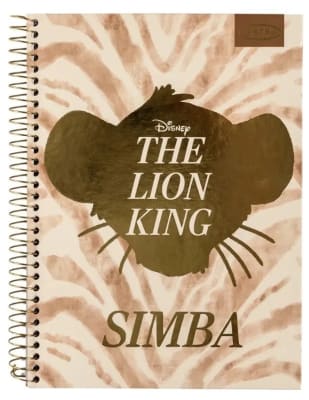 Cuaderno Especial 150 Hojas Rey Leon Gold con Foil