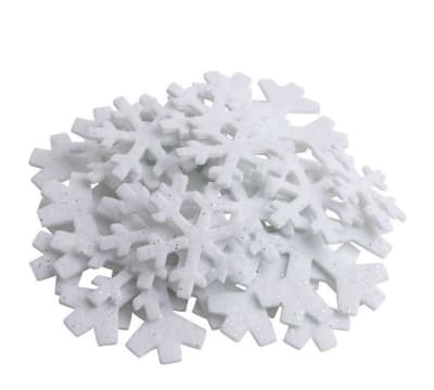 Copos de Nieve Adhesivos de PañoLenci 20und