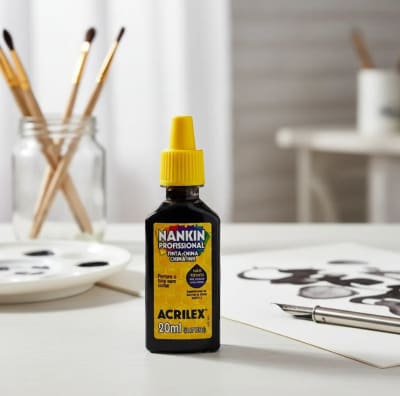 TINTA CHINA 20 ML COLOR NEGRO