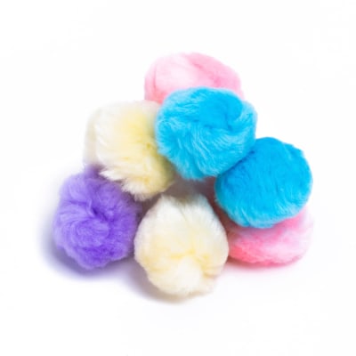 Pompón Color Pastel Grande 10u