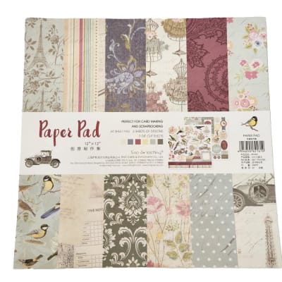 BLOCK DE SCRAPBOOK KIT 30.5X30.5CM 27 HOJAS BIRD