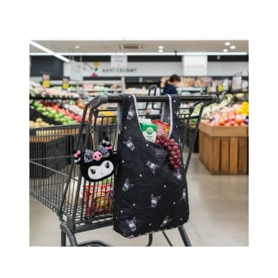 Bolsa Ecologica Con Estuche Linea Pu Kuromi Negro
