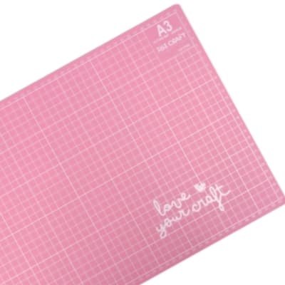Base De Corte  Goma A3 45x30cm Rosa 3mm Grosor Craft